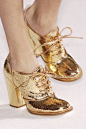 metallic gold oxfords. oh yes, I would.