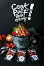 CooK BEEF ! 酷必 餐饮连锁店品牌全案设计