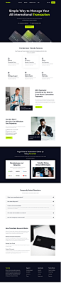 Fintech - TransFast Credit Card Landing Page