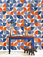 Wall designs for Wallpepper : A preview of my design done for Wallpepper (Milan) for 2016 collection