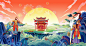 china Chinese style ILLUSTRATION  中国风   商业插画 国潮 国风插画 插画