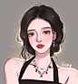 一组超好看的女生头像 ​​​​
画师：yuting ​ ​​​​