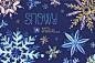 Snowy. Holidays snowflakes - Illustrations - 3
