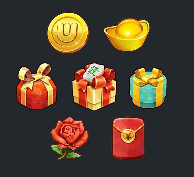 gift_icon_棋牌道具图标-花瓣网
