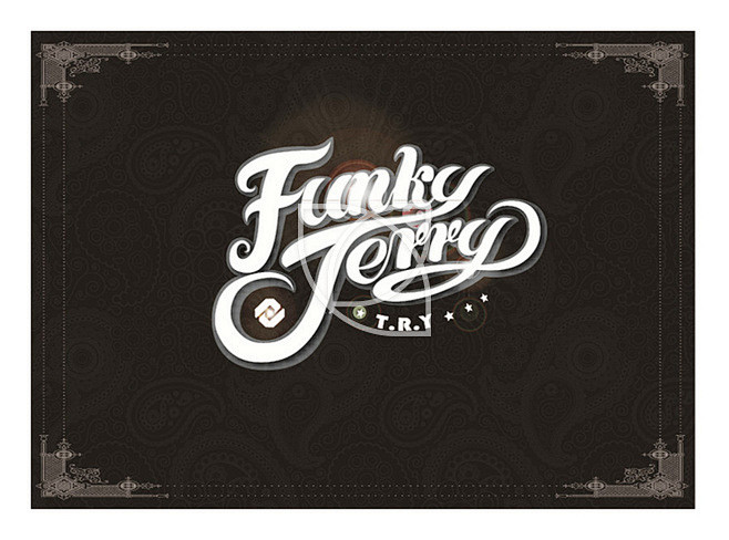 funkyjerryav排版平面设计插画涂鸦字体设计花体字chicanotattoo