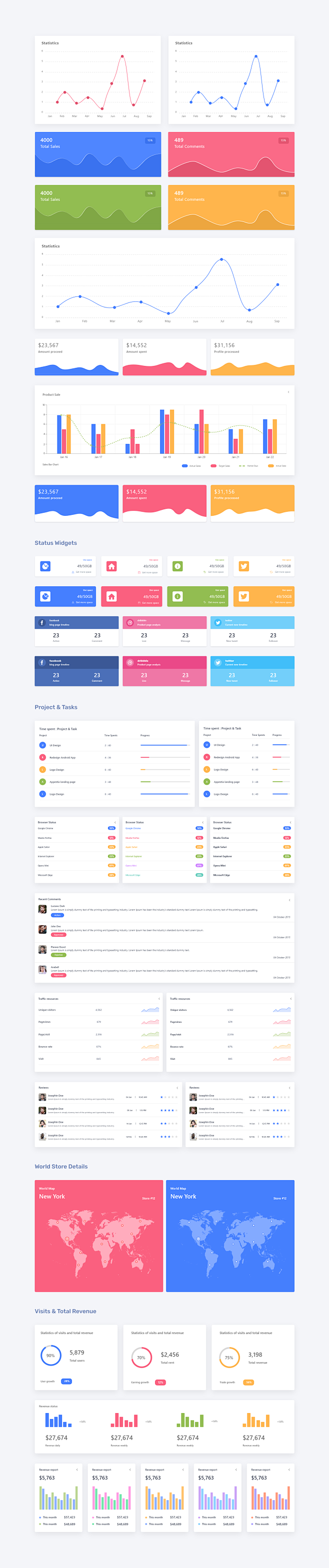 Infographics 数据图表ui工...