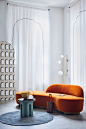 DECORATING TREND: THE NEW CURVE | Livingetc : Forget sharp angles and rigid lines. The latest furniture designs take inspiration from classical architecture to riff on the circle.