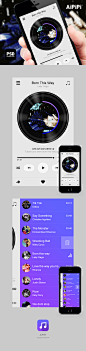 APP 音乐播放器 UI