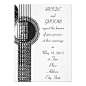 Acoustic Guitar Wedding Invitation: