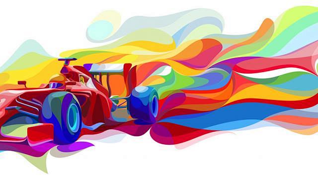 Waves of Color Illus...