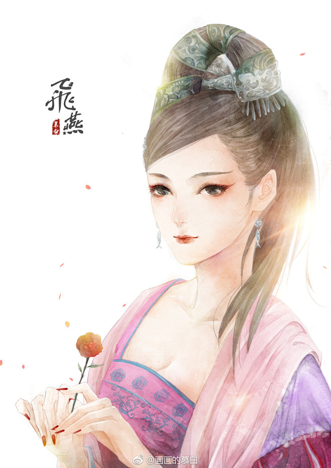 〔 古风美人 〕作者' 画画的慕白