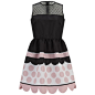 REDValentino Women's Lace Scalloped Dress - Nude: Image 01