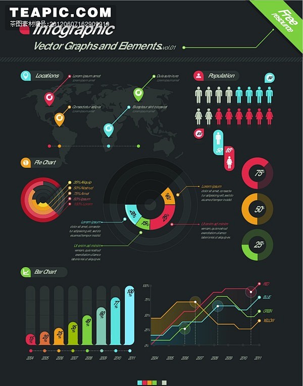 图表元素#Infographic##统计...