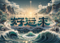 AI字体，好运来