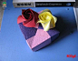 如何折玫瑰花-又一款玫瑰花折纸方法