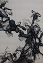 Zhu jingyi 朱敬一 弥漫9 Overflowing9 120X180CM 布面树脂 Acrylic on canvas 2014,Shanghai,China