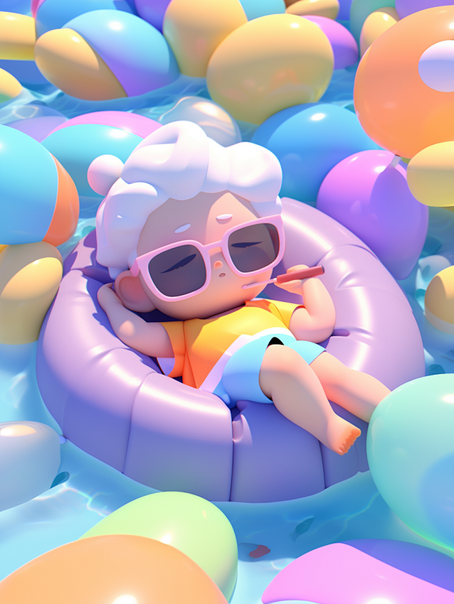 Nj 3d c4d redshift clay style close up a cartoon chara 47d90c1e c5df