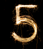 5烟花字