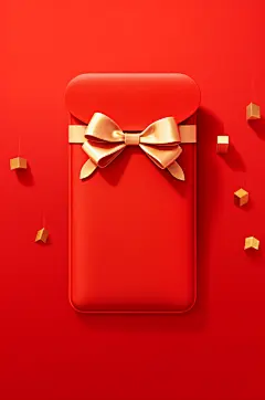 AI数字艺术中国风新年春节立体红包元素