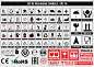 套包装标志，FCC,ROHS，餐具，塑料，易碎标志，纸板