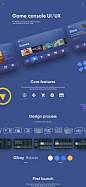 Game console UI/UX — redesign concept : This is a redesign concept for the one of my previous projects I was working on during December 2014 — July 2016. I was participating in work on the new product for Russian market — a hybrid Android-device with func