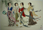 梨花一枝春带雨］ --- 陈彦娥工笔仕女画