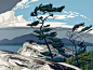 树的造型很奇特。Alfred Joseph Casson 