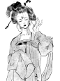 「头像」水墨人物 画师高大逗-今日头条
