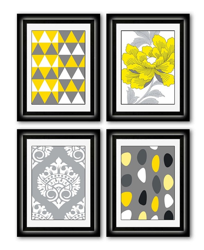 Set of Four Modern Y...