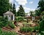 Design ideas for a rural full sun garden in Other with with a water feature and brick paving.