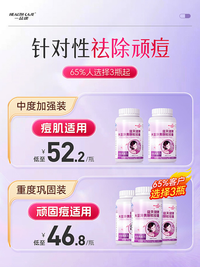 女性内分泌失调祛痘调理痘痘调节内调养颜排...