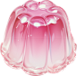 粉色透明果冻免扣素材