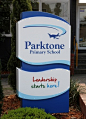 Parktone Primary School signs