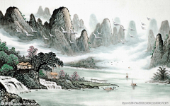 路途漫长→_→采集到山水 景画