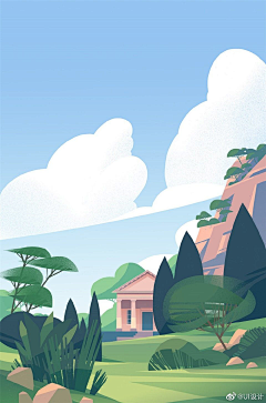 小幽创意采集到Landscape Illustration