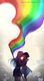 Love Wins by yuumei > stunning! http://www.deviantart.com/art/Love-Wins-543167463?utm_content=buffer70e70&utm_medium=social&utm_source=pinterest.com&utm_campaign=buffer #artoftheday #digiart #illustration: 