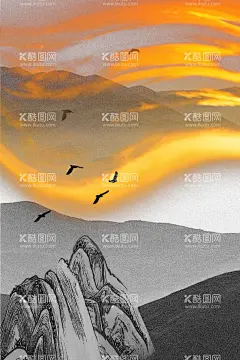 山水插画  - 源文件下载【酷图网】山水插画海报,山水海报素材,山川插画,古风人物山水,山水插画,古风山水插画,海报简笔画,山水插画素材,山水画广告,海报山水背景,唯美水杉插画,