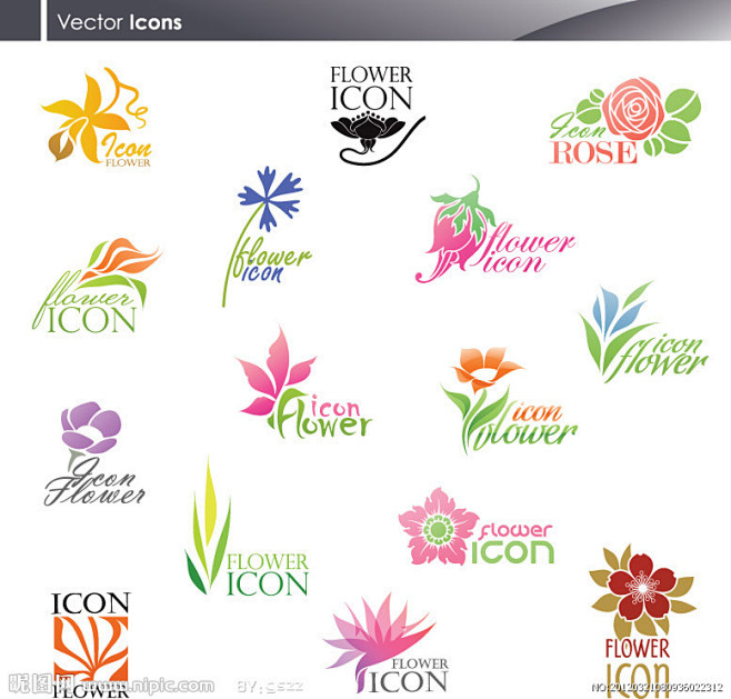 鲜花企业logo设计