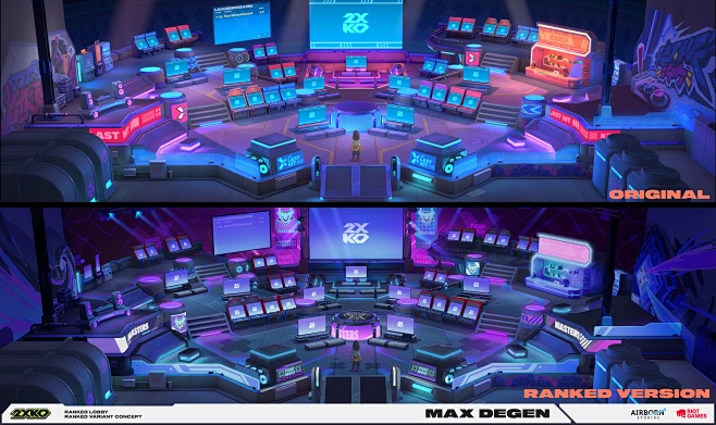2XKO - Ranked Lobby Concepts & 3D-花瓣网