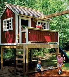Elevated playhouse w...