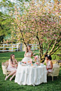 Bridesmaids Outdoor Tea Party | photography by http://www.kristynhogan.com