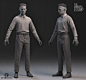 Man clothing (tidy) -  The Sinking City, Yura Sholudchenko : Man clothing (tidy) from The Sinking City video game. These are generic elements for the Character Editor (I'll write more about it later). I made model, shading, lighting. Textures was done by