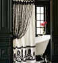Beautiful Black And White Shower Curtains Design Ideas 33