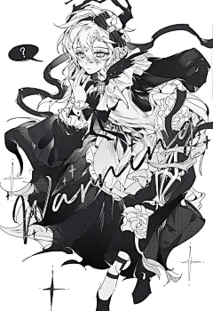 第一次画黑白稿 - 小红书