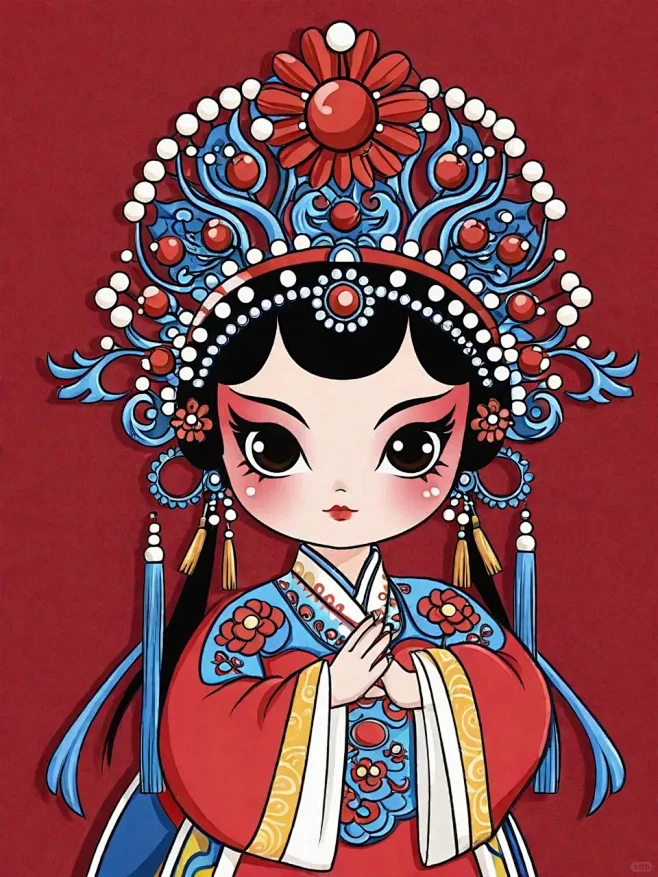 国粹京剧 Q版花旦