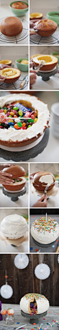 DIY Piñata Cake DIY Pi - diy - 发现啦！