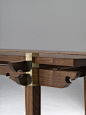 Walnut Console Table