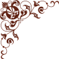 欧式复古古典巴洛克边框花纹纹理免抠PNG透明背景图案 AI矢量素材 (7)