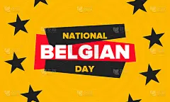 比利时国庆节。比利时独立日。比利时一年一度的节日，于7月21日庆祝。爱国的设计。海报，贺卡，横幅和背