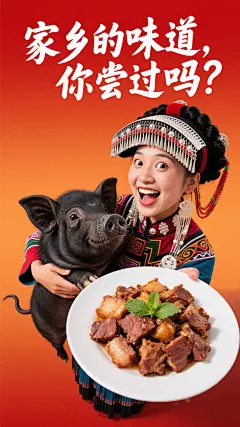 制作恶搞家乡特产海报 - 豆包